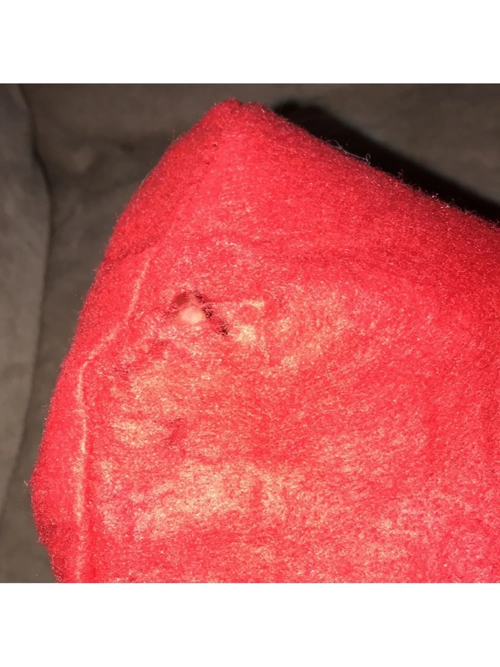XL Classic Santa Hat - Red & White Holiday decor 17” x 23” damaged